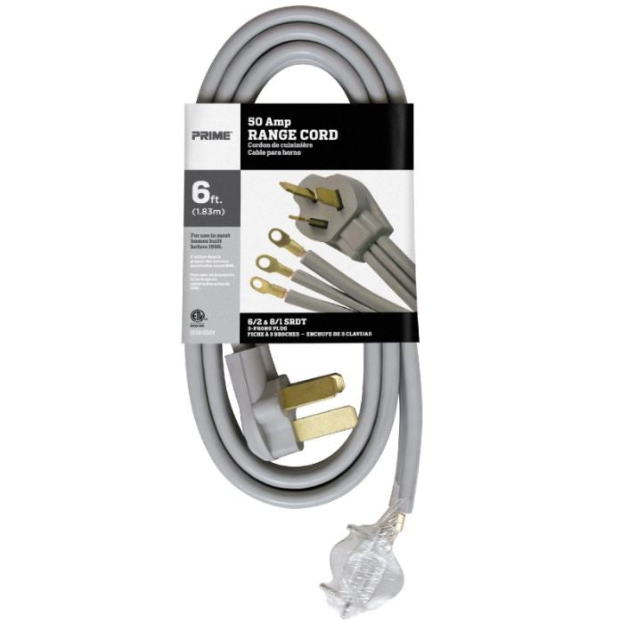 6/2 & 8/1 50 Amp 3-Wire Range Cord 6/2 & 8/1 50 Amp 3-Wire Range Cord
